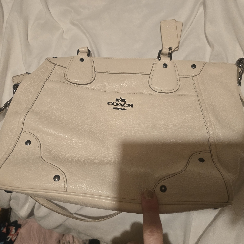 White Coach Bag